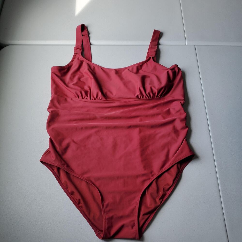 Kindred Bravely Women’s One-Piece Swimsuit in Deep Rose